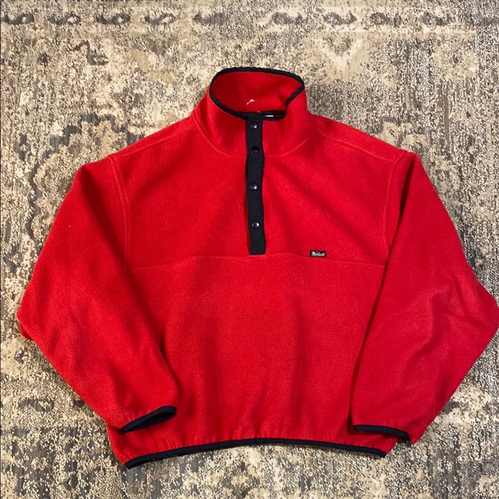 Woolrich Scarlet Fleece with Ebony Trim